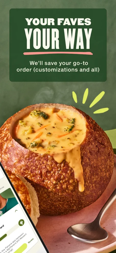 Panera Delivery Menu App