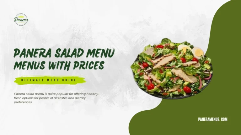 Panera Salad Menu