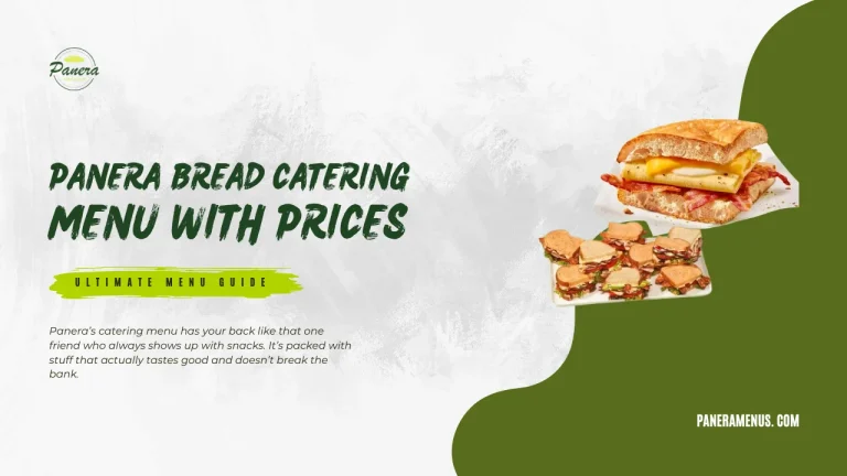 Panera Bread Catering Menus